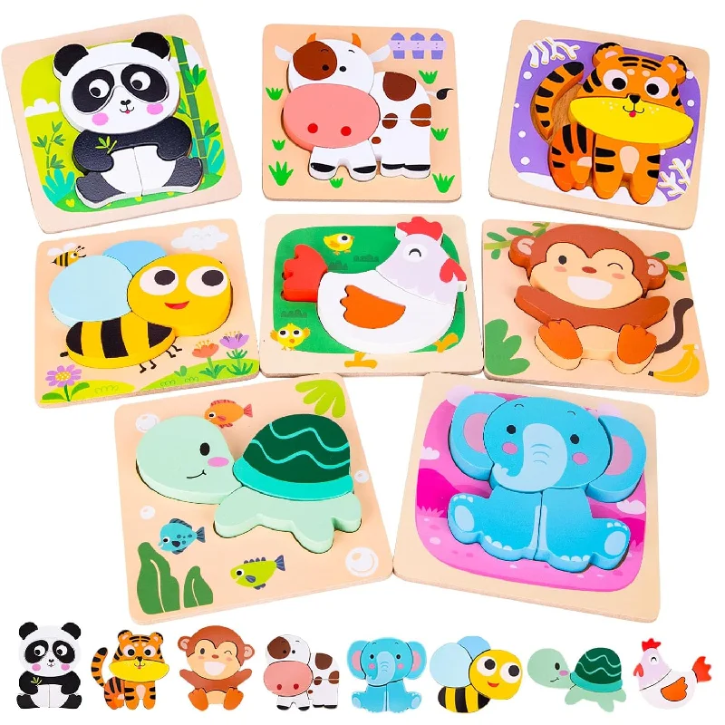 Toddler Toys Wooden Puzzles For Toddlers 1 3, Toddler Puzzles Ages 2 4, Learni