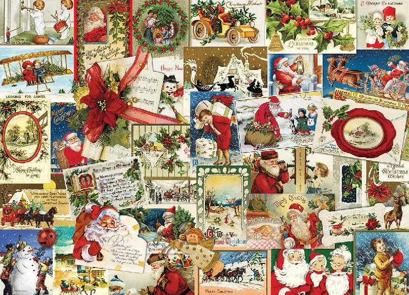 Vintage Christmas Cards 1000-piece Puzzle