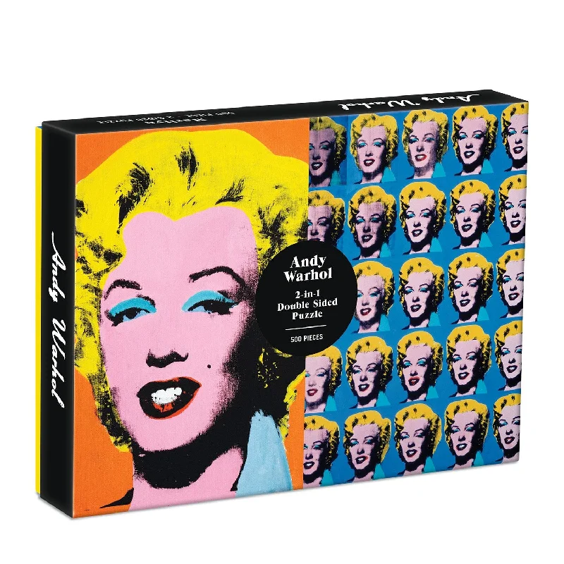 Warhol Marilyn Double-Sided 500 Piece Jigsaw Puzzle