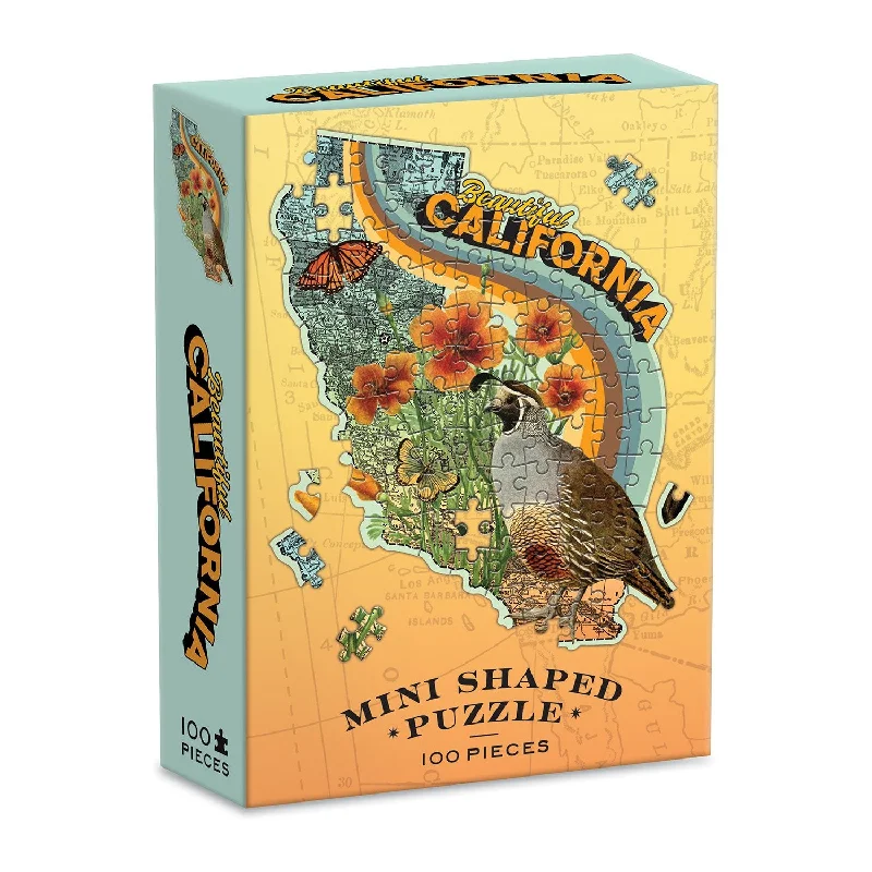 Wendy Gold California 100 Piece Mini Shaped Jigsaw Puzzle