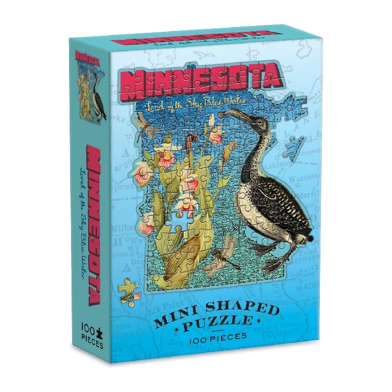 Wendy Gold Minnesota 100 Piece Mini Shaped Jigsaw Puzzle