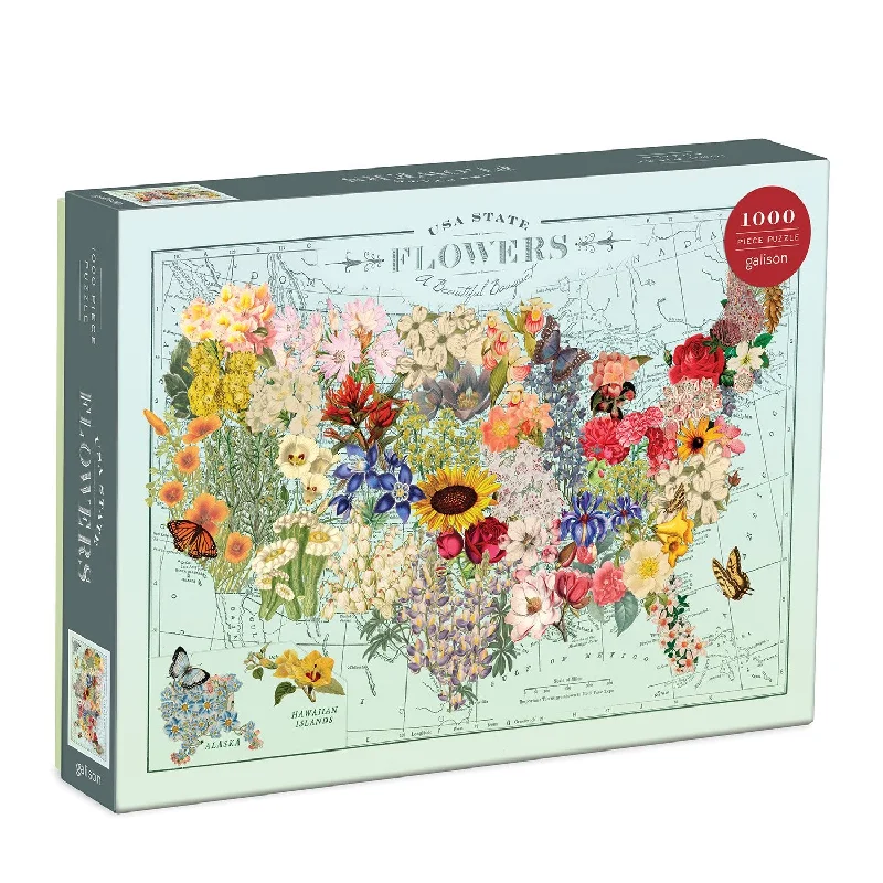 Wendy Gold USA State Flowers 1000 Piece Jigsaw Puzzle