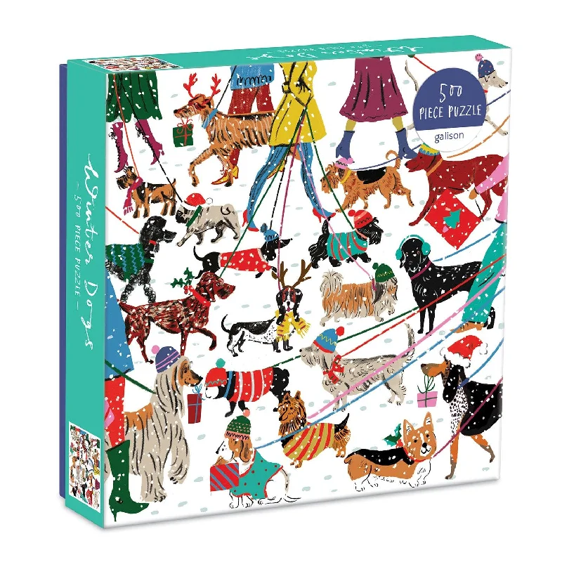 Winter Dogs 500 Piece Jigsaw Puzzle