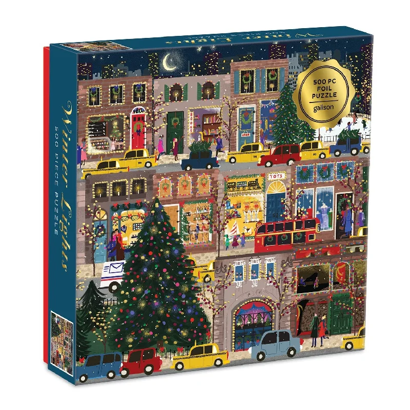 Winter Lights 500 Piece Foil Jigsaw Puzzle