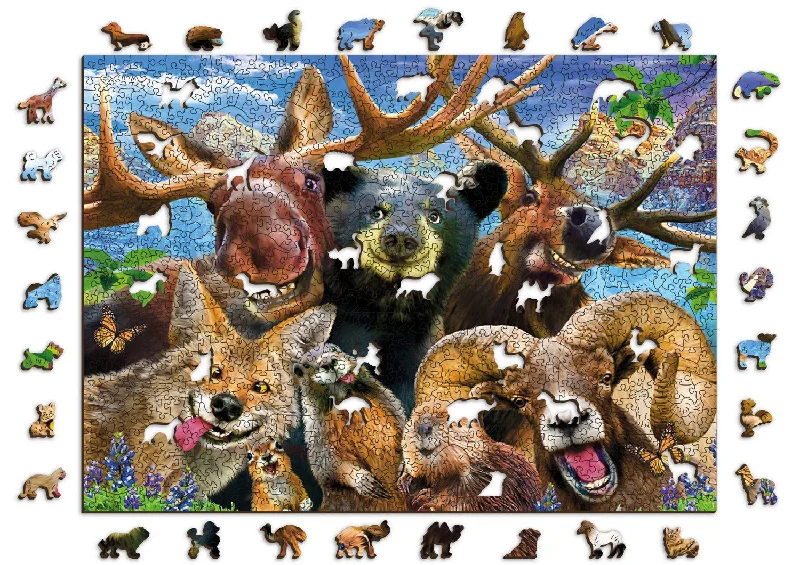 Wooden Jigsaw Puzzle Into the Woods 1010 pieces