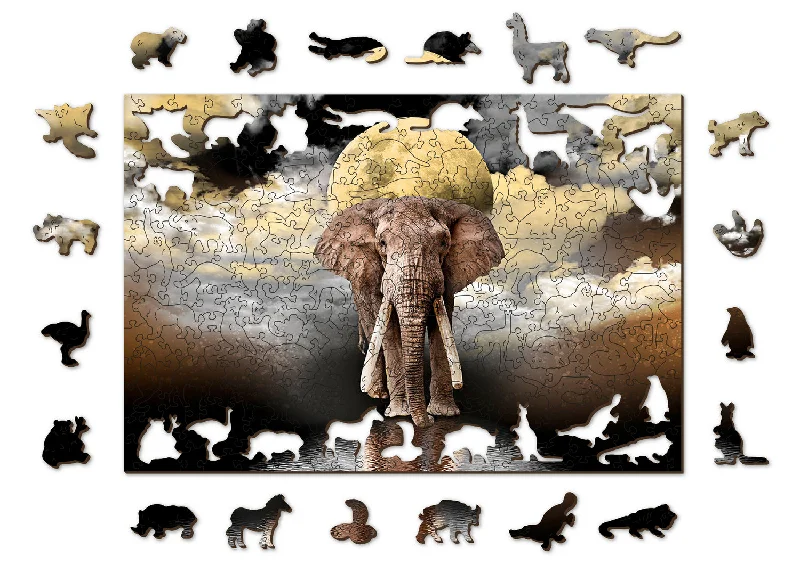 Wooden Jigsaw Puzzle Elephant Dreams 300 pieces