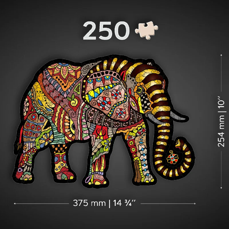 Wooden Jigsaw Puzzle Magic Elephant 250 Pieces