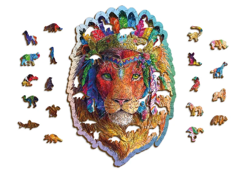 Wooden Jigsaw Puzzle Mystic Lion 250 Pieces