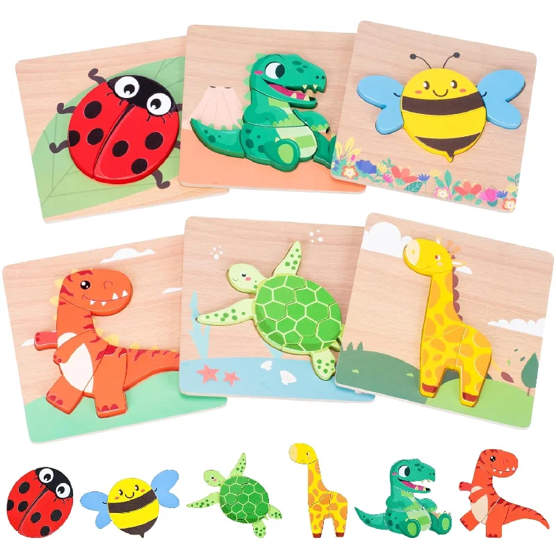 Wooden Puzzles For Toddlers 1 3, Toddler Puzzles Ages 2 4, Montessori Puzzl