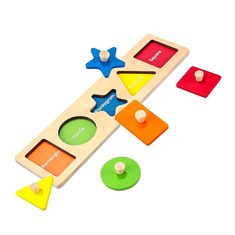 Wooden Puzzles For Toddlers 1 3 Toddler Puzzles Geometric Shape Puzzle Pres