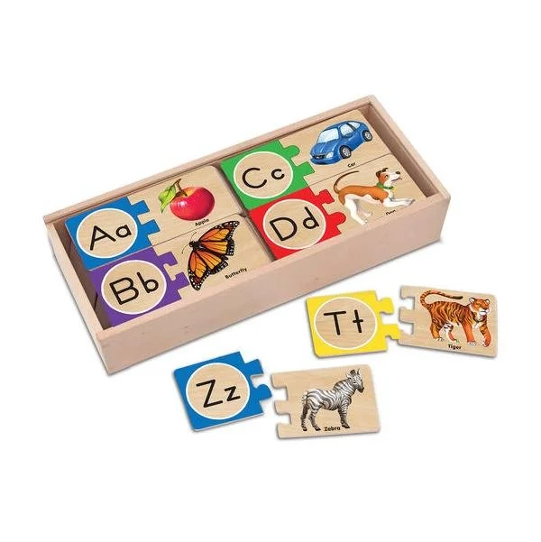 Alphabet wooden puzzles