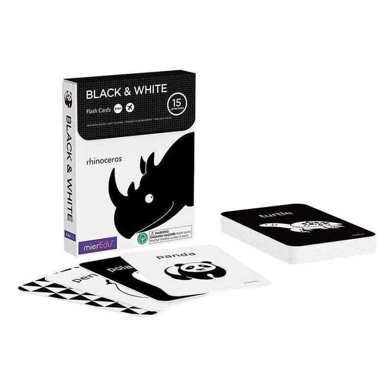 Cognitive Flash Cards - Black & White