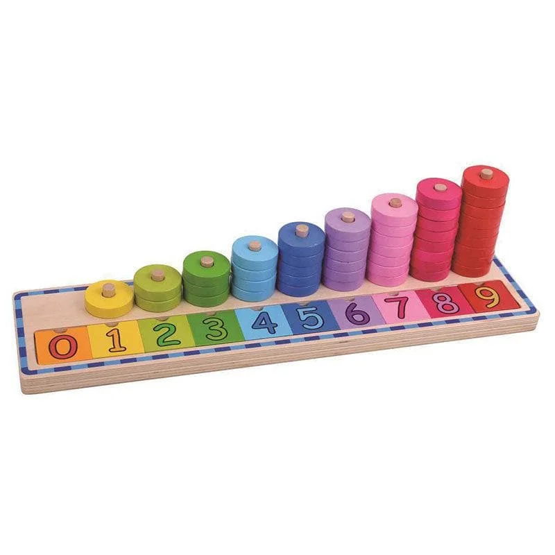 Counting Stacker Puzzle Board