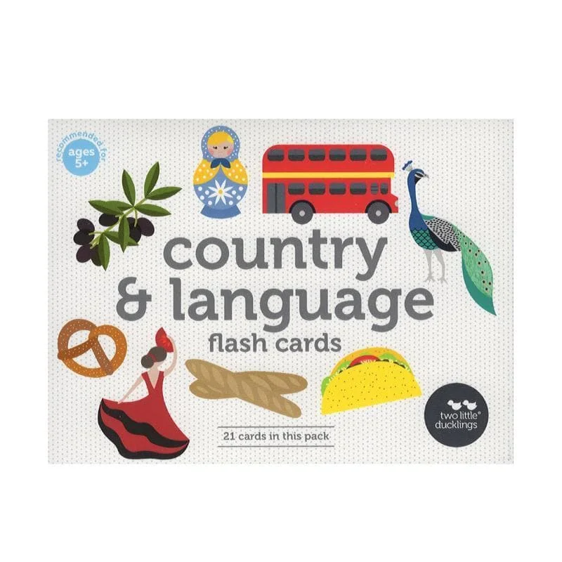 Country and Language Flashcards Set