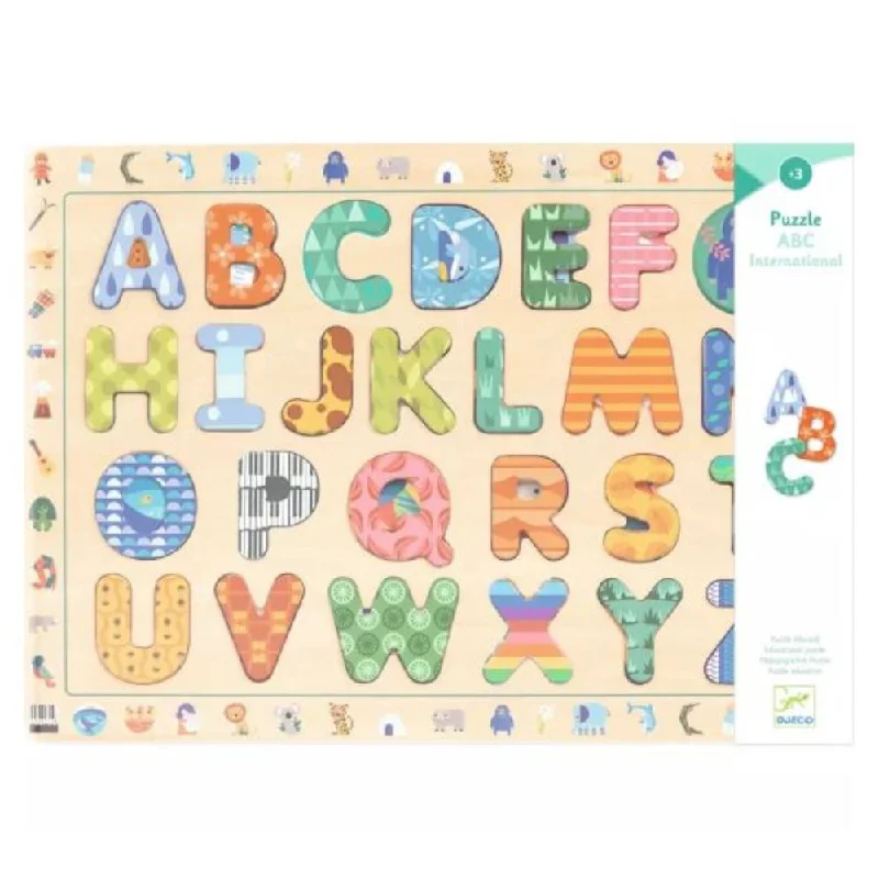 Djeco Wooden Puzzle ABC - Educational Toy 3 yrs +