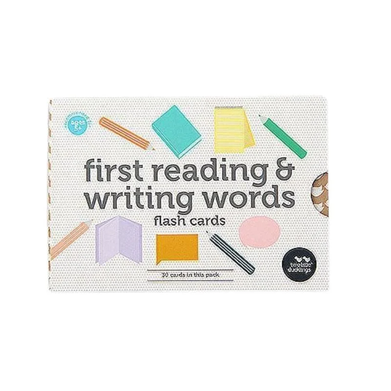 First Reading and Writing Words Flash Cards