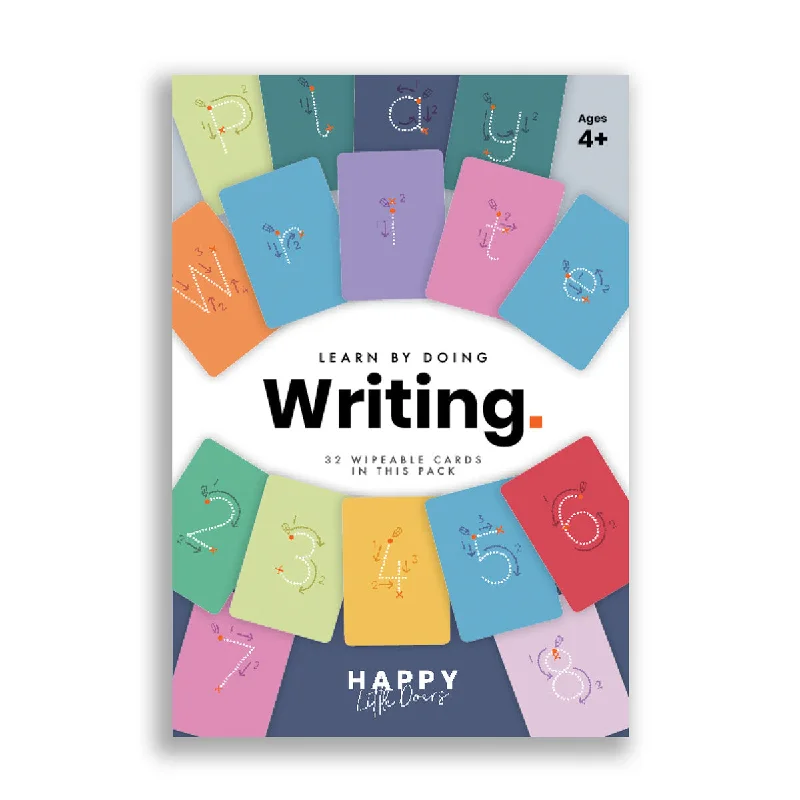 Happy Little Doers Wipeable Writing Flashcards