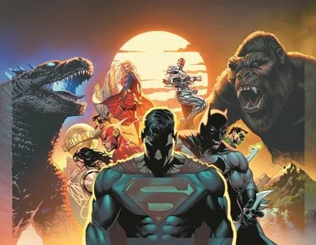 JUSTICE LEAGUE VS GODZILLA VS KONG #1 (OF 6) CVR F CHRISTIAN DUCE GODZILLA ROAR SOUND FX GATEFOLD VAR