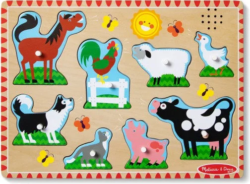 Farm Animals Sound Puzzle - 8 Pieces