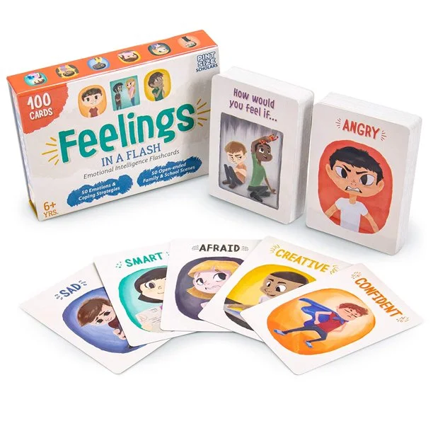 Pint Size Scholars - Feelings in a Flash - Emotional Intelligence Flashcards