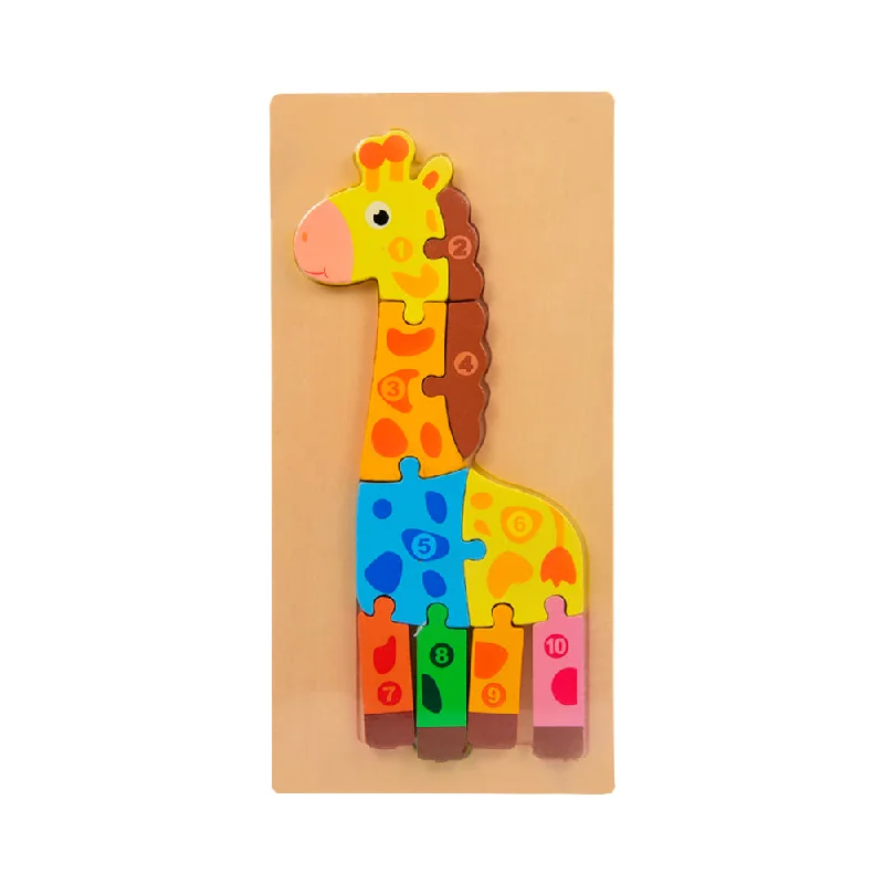 WG WOODEN PUZZLE GIRRAFE123