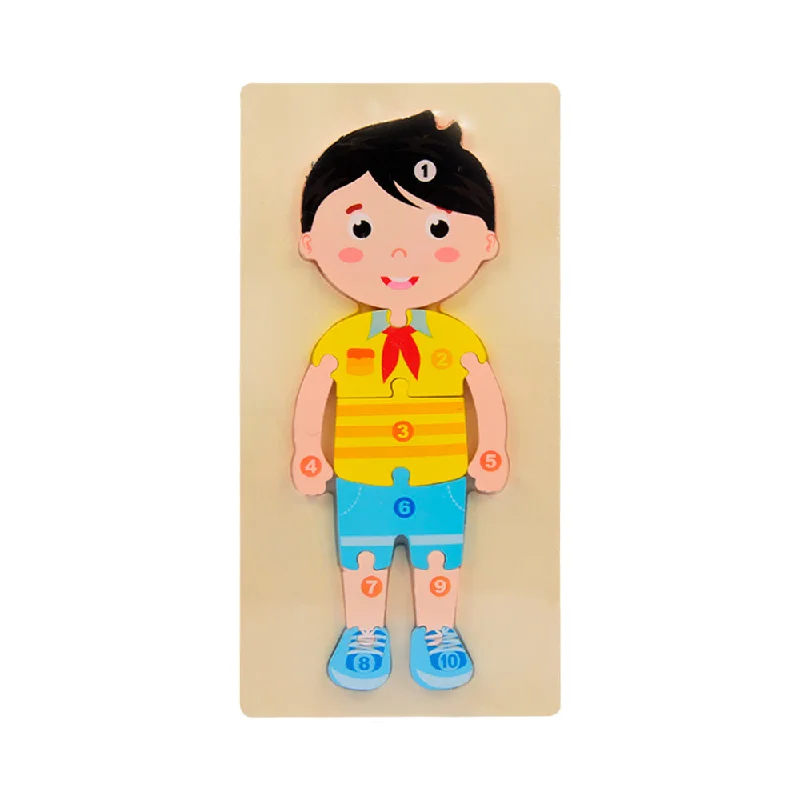 WH WOODEN PUZZLE BOY 123