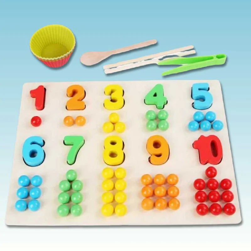 Wooden Number Puzzle board for Kids - DODKart