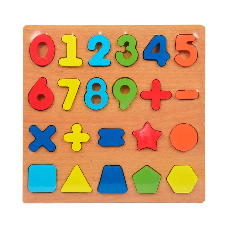 WOODEN PUZZLE BOARD 123/SHAPES Z.B