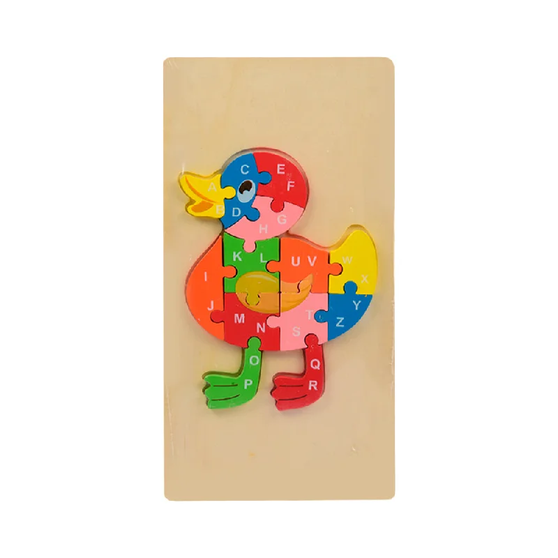 WOODEN PUZZLE BOARD ABC DUCK Z.B