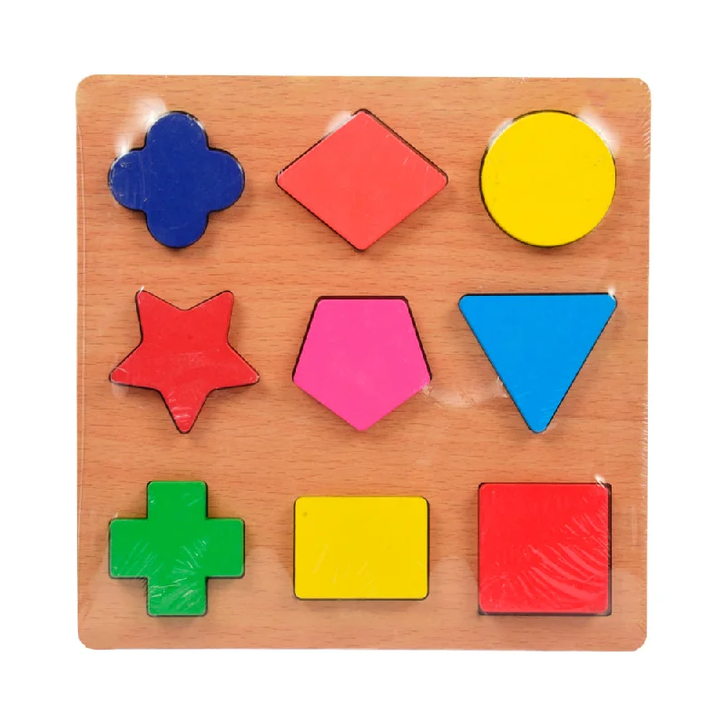 WOODEN PUZZLE BOARD SHAPES Z.B