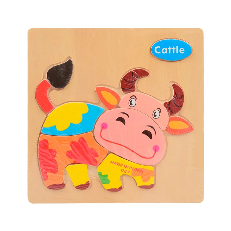 WOODEN PUZZLE BOARD SMALL CATTLE Z.B