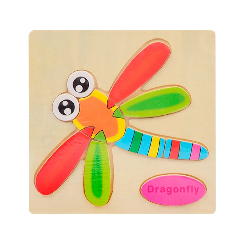 WOODEN PUZZLE BOARD SMALL DRAGONFLY Z.B