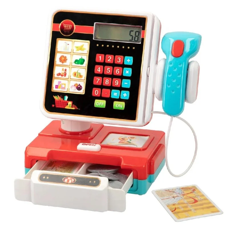 Electronic Cash Register Toy Till with Sounds and Calculator