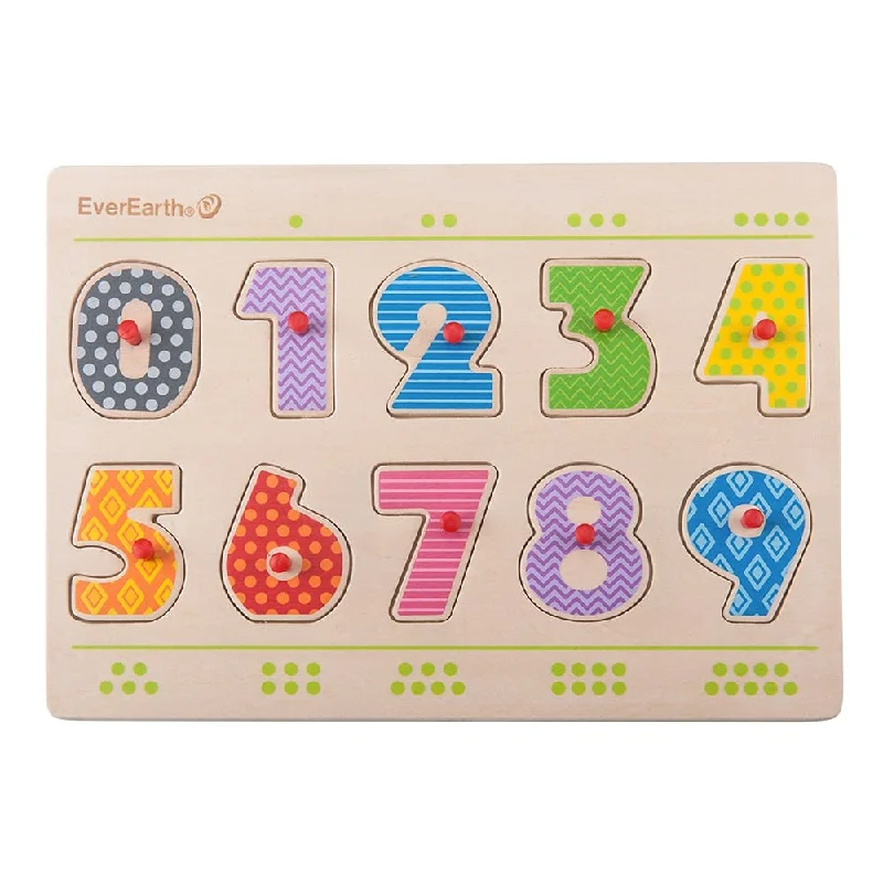 EverEarth Wooden Number Wooden Puzzle