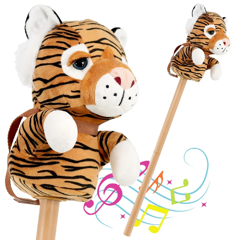 Kids Hobby Horse Toy Tiger with Sounds