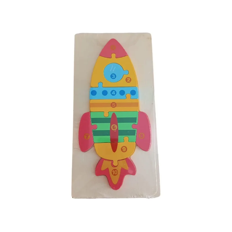 Wooden Puzzle (Rocket)