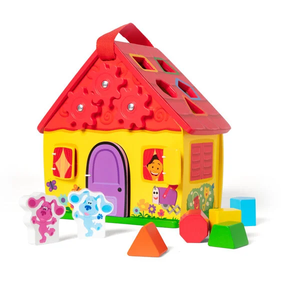 Melissa & Doug - Blues Clues & You - Wooden Take-Along House - Damaged Box, Final Sale