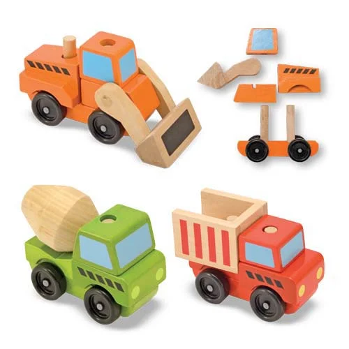 Melissa & Doug - Stacking Construction Vehicles