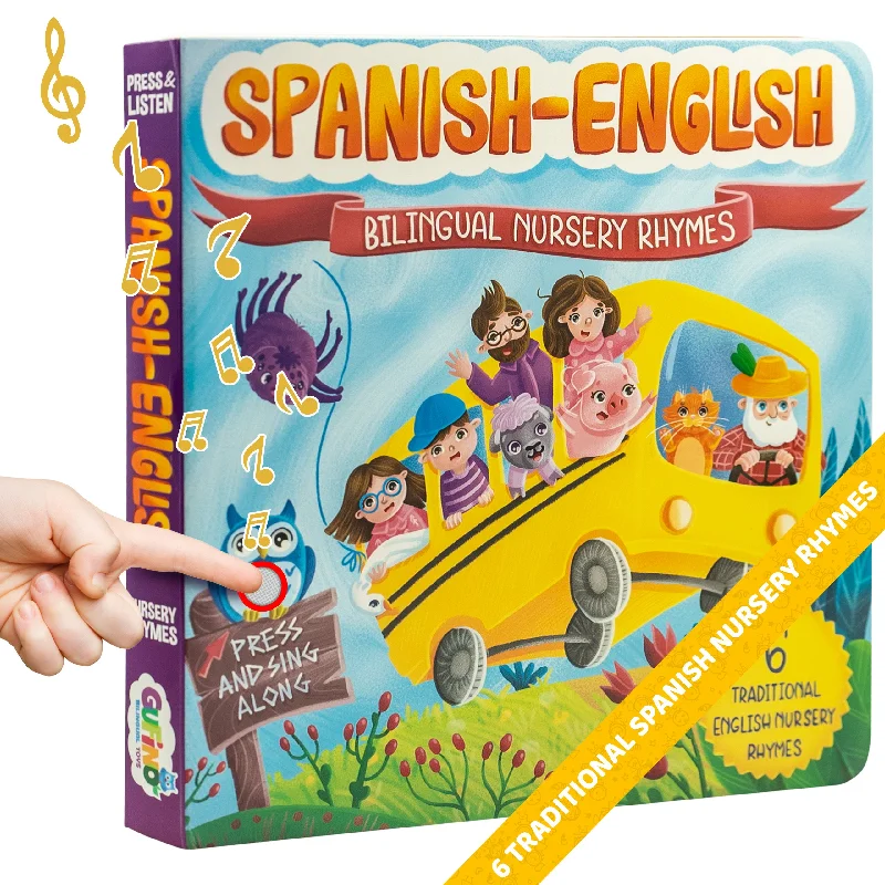 Typical English Nursery Rhymes - Spanish & English Bilingual Sound Book